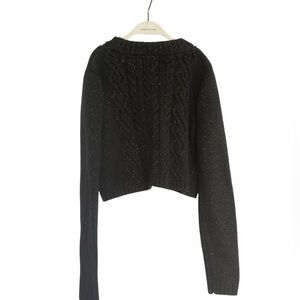 Rachel Zoe Glitter cable knit Pullover Sweater Girls Size 7/8